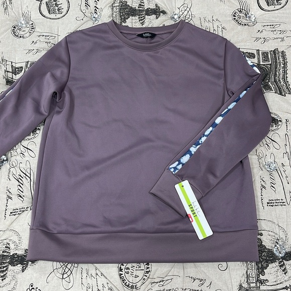 Nicole Miller Sport Scuba Striped Activewear - Picture 3 of 7